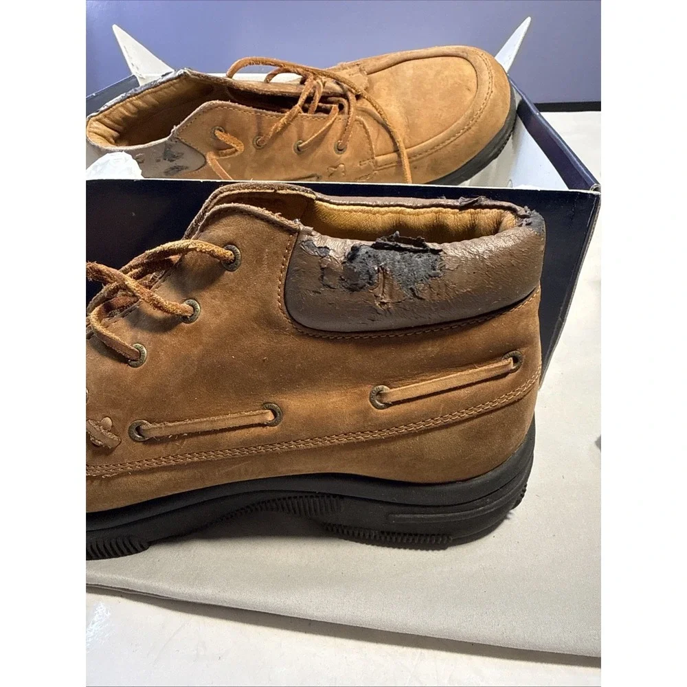 Polo Sport Ralph Lauren Men's Brown Leather Moc Toe Chukka Boots Size 7